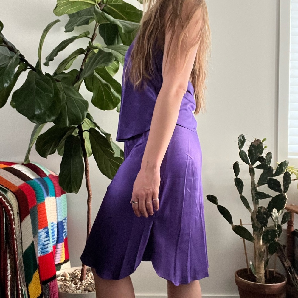 Two Piece Satin Set - Picture 2 of 4
